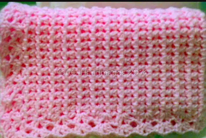 Learn A New Crochet Stitch: Aunt Aggie's Mesh Cluster Stitch (Baby Blanket Free Pattern Included)