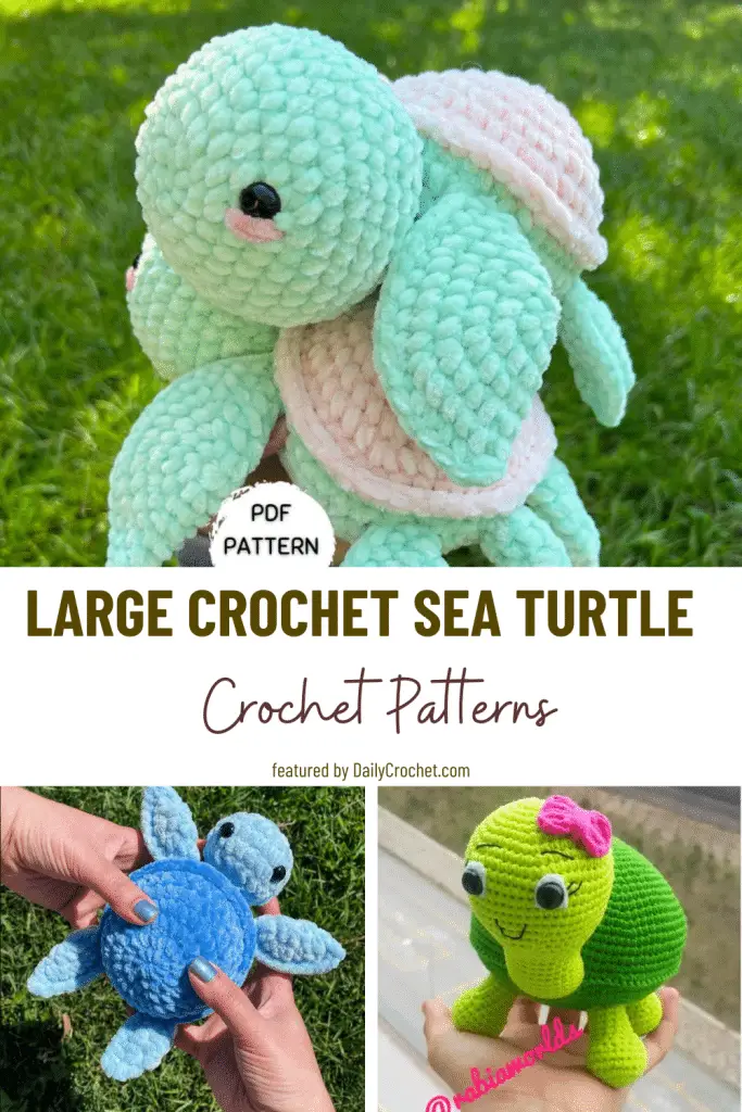 Large Sea Turtle Crochet Free Patterns