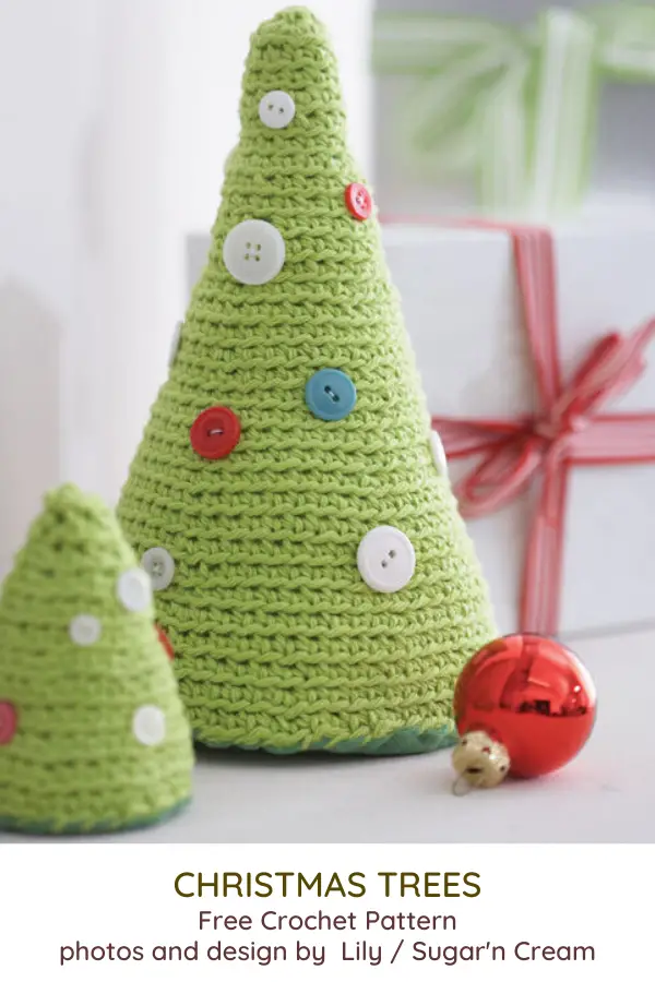 Simple Christmas Trees Free Crochet Pattern