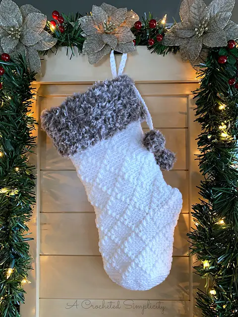 Adorable Crochet Pattern For Christmas Stockings