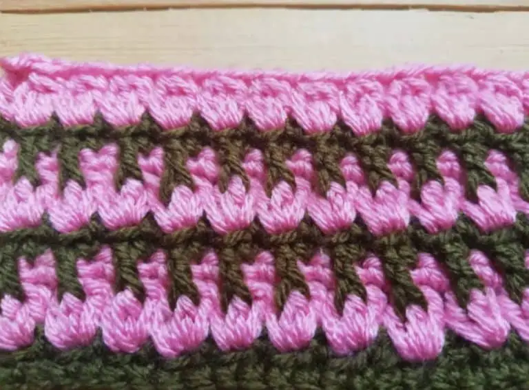 Free Crochet Pattern for the Twisted Cluster Stitch