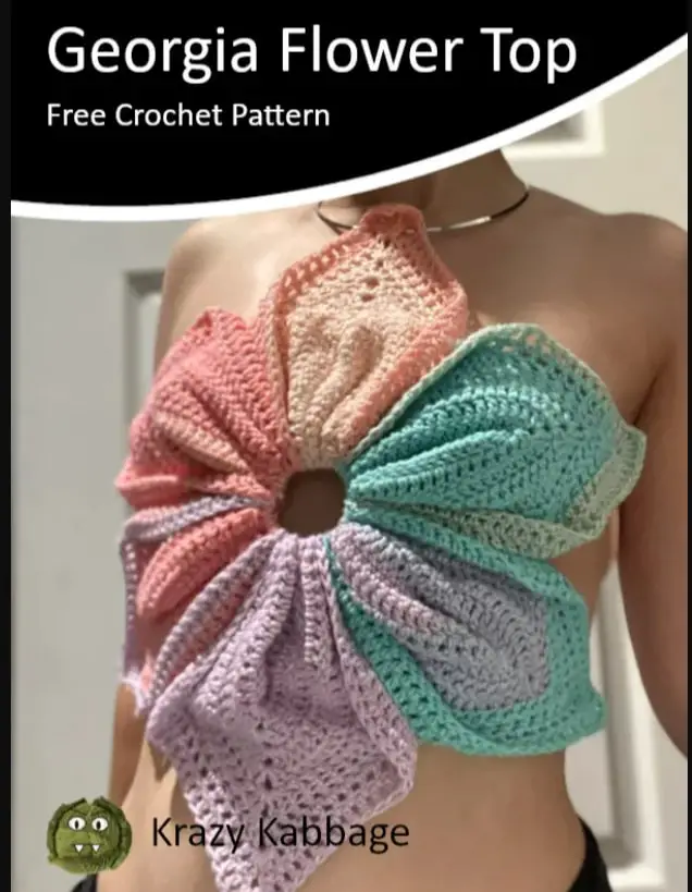Flower Top Free Crochet Pattern